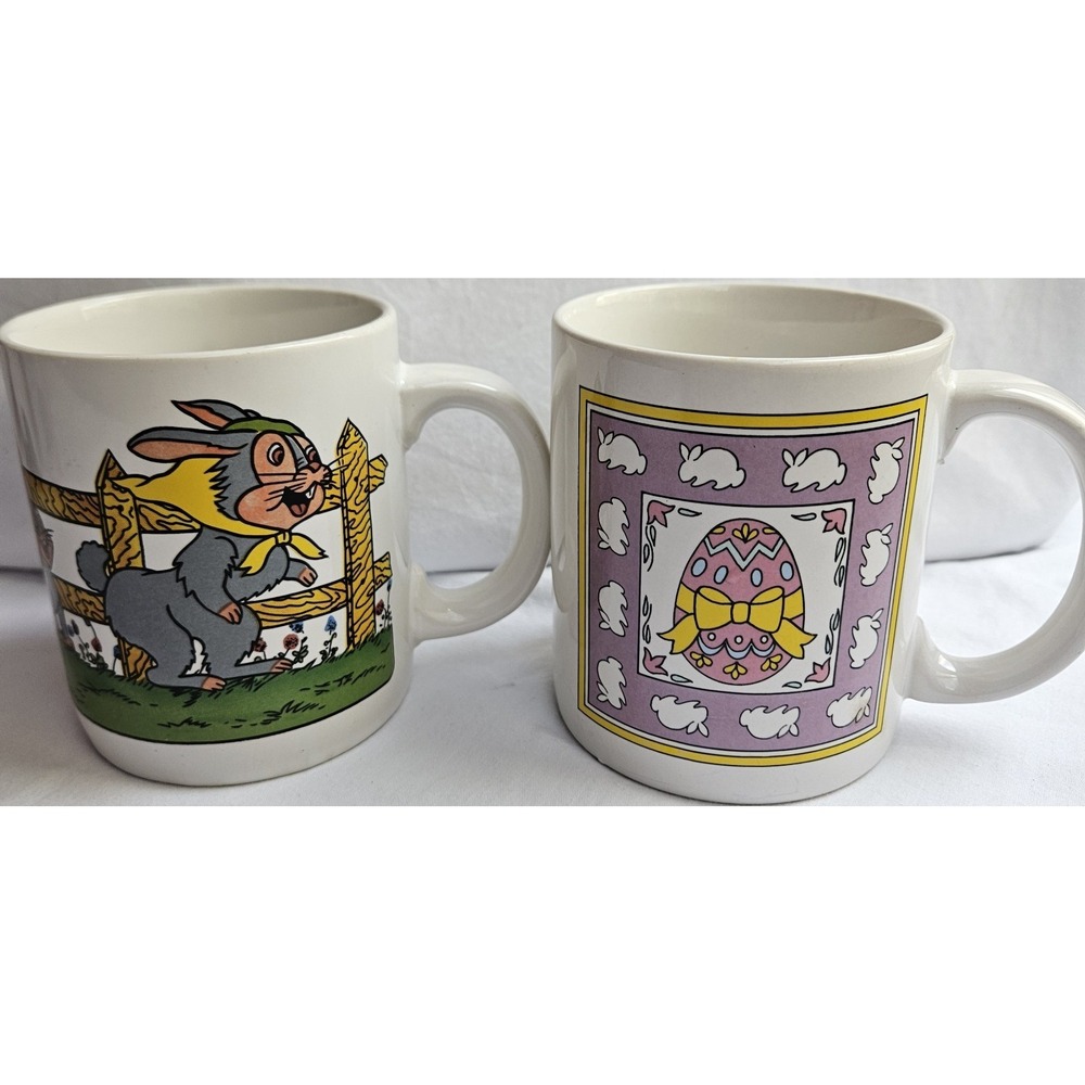 Vintage Easter‎ Mugs Set Of 2